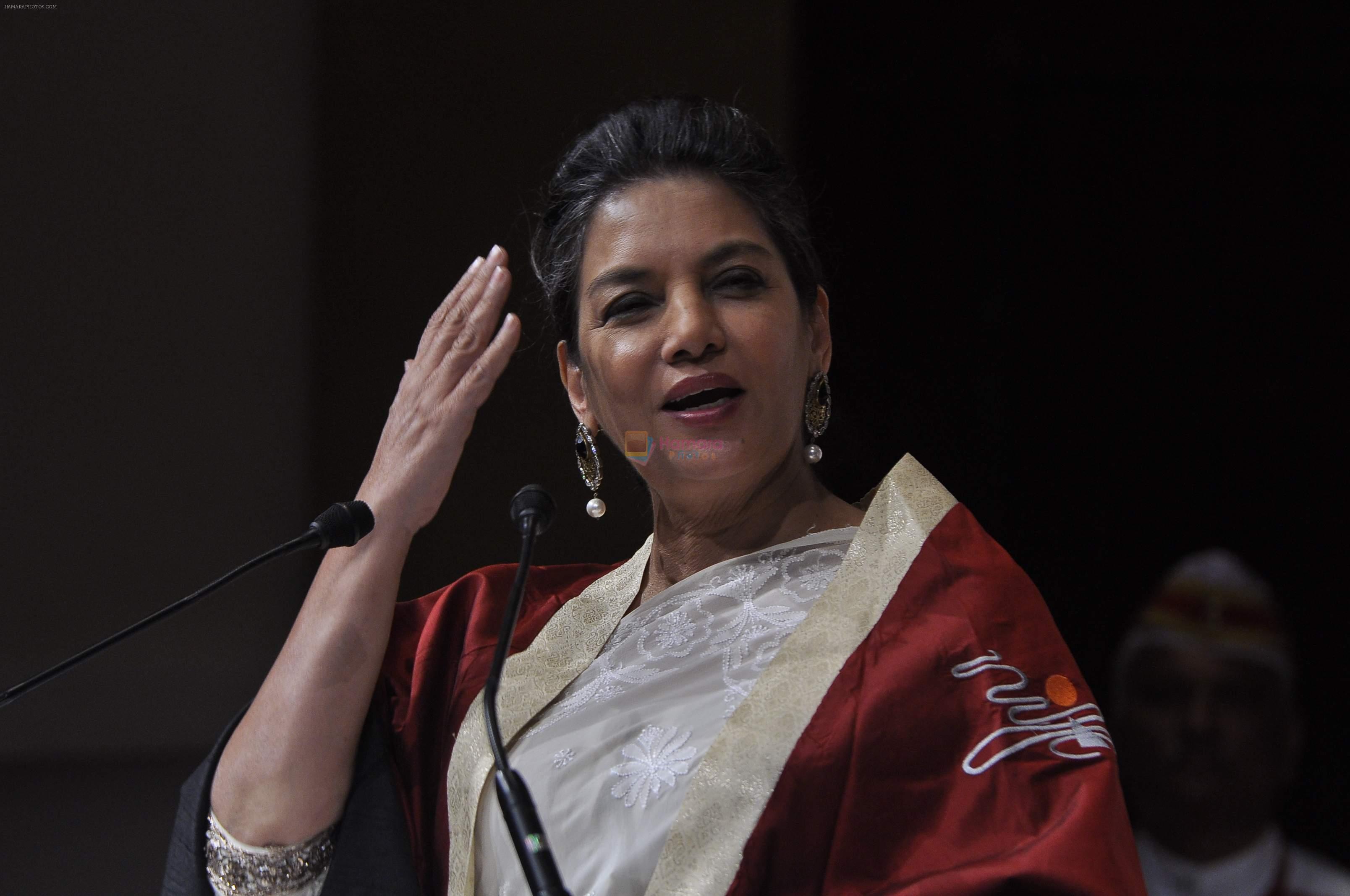 Shabana Azmi celebrating the success of Batch 2014 convocation ceremony and graduation show at NCPA, Mumbai on 25th May 2014