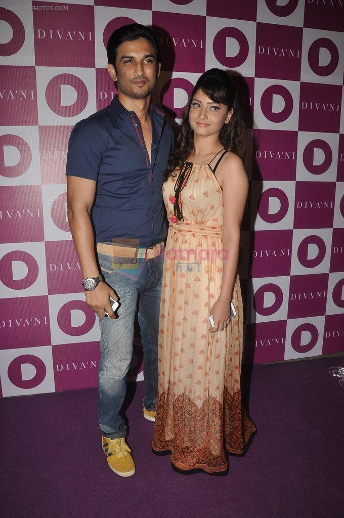 Sushant Singh Rajput, Ankita Lokhande at Divani store launch in Santacruz, Mumbai on 29th May 2014