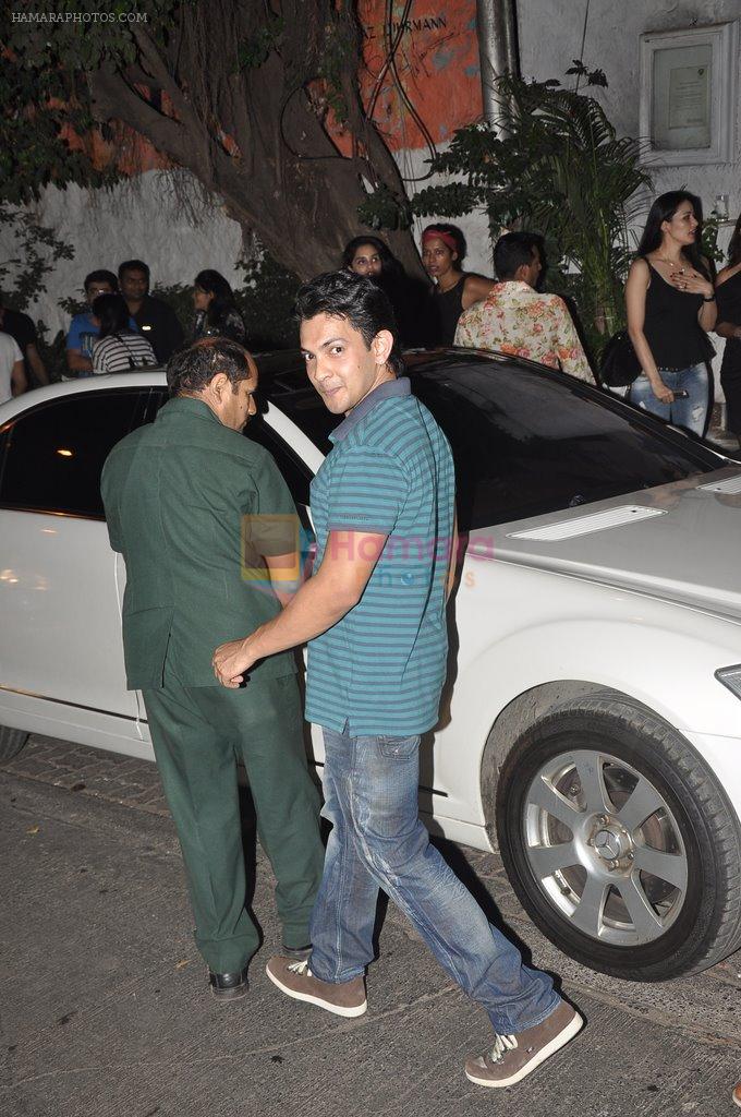 Aditya Narayan snapped outside Olive on 30th May 2014