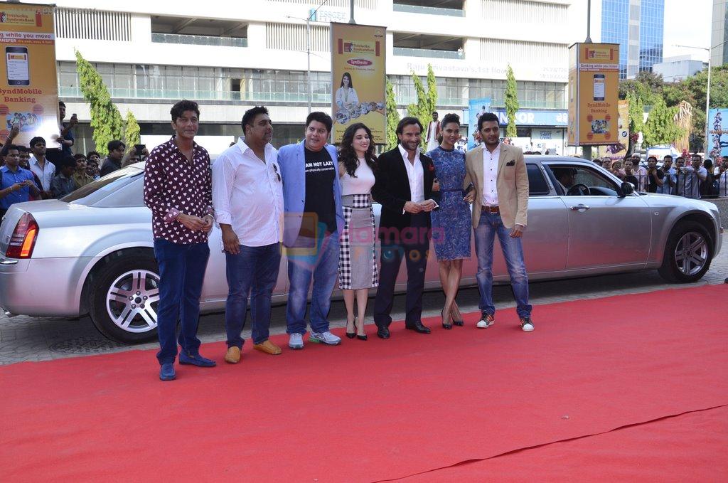 Tamannaah Bhatia, Riteish Deshmukh, Saif Ali Khan, Ram Kapoor, Sajid Khanat Humshakals Trailer Launch in Mumbai on 29th May 2014