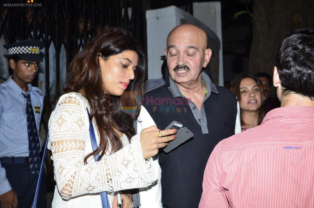 Rakesh Roshan snapped with his family in NIDO on 3rd June 2014