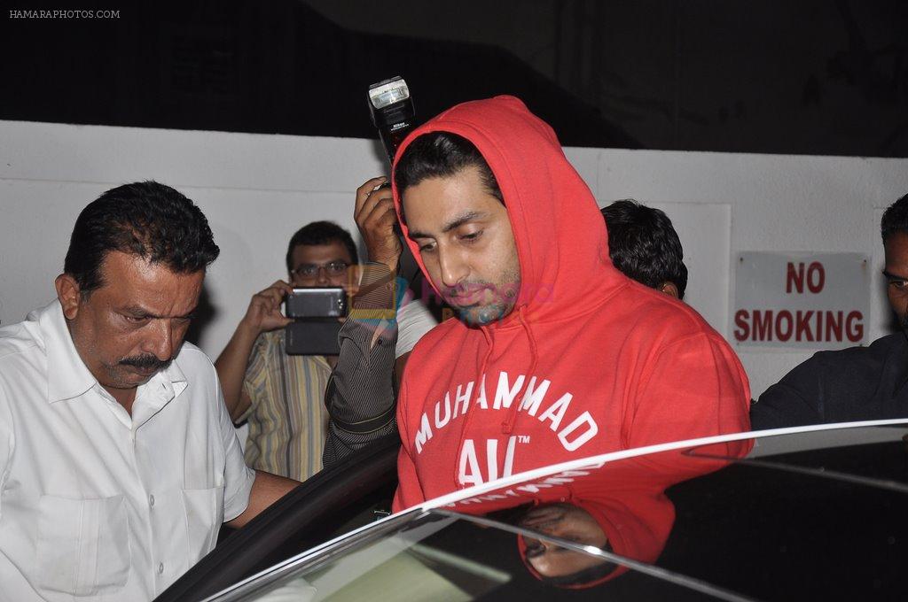 Abhishek Bachchan snapped at PVR on 4th June 2014