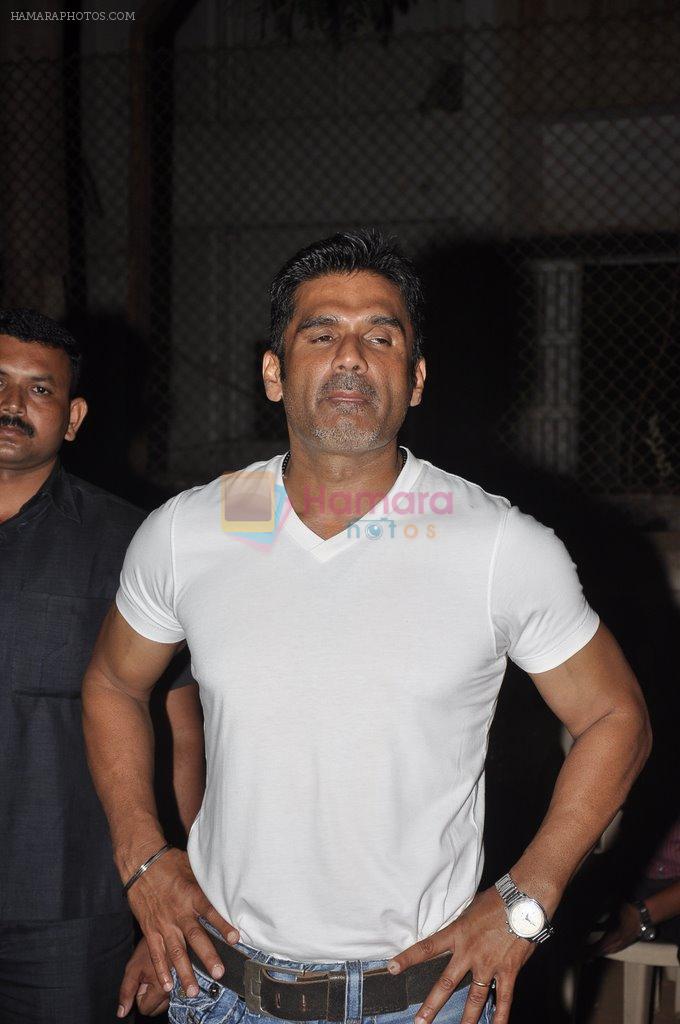 Sunil Shetty at celebrity cricket match in Juhu, Mumbai on 6th June 2014
