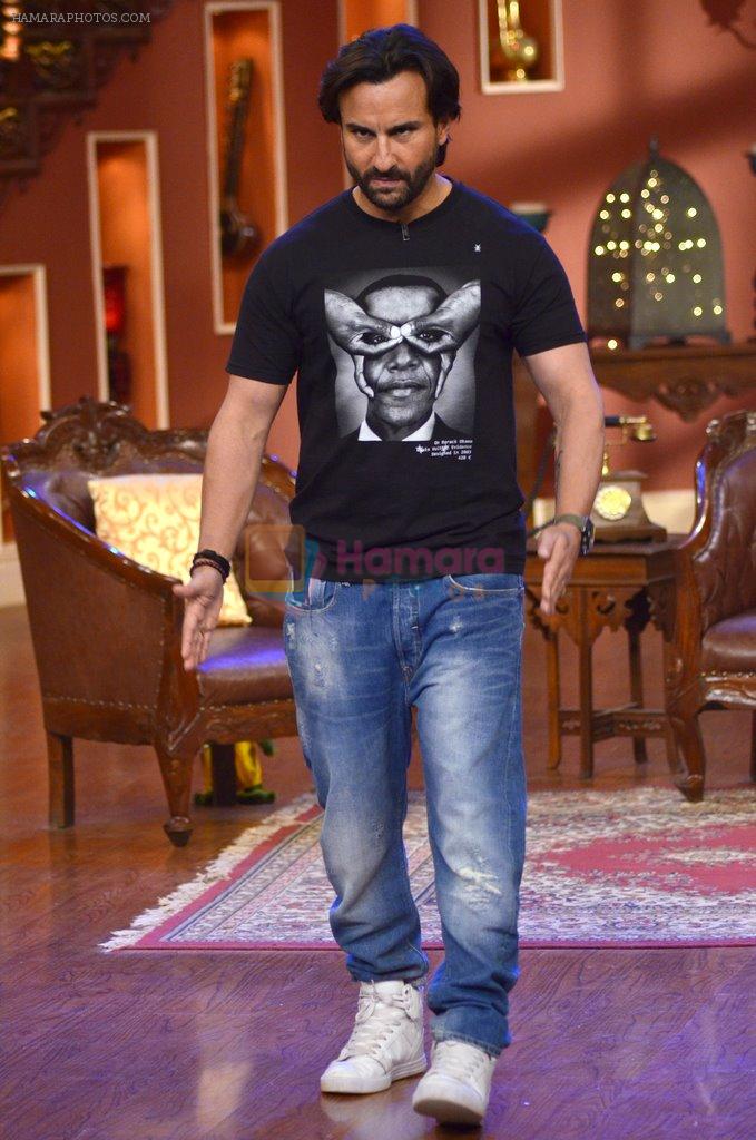 Saif Ali Khan at the Promotion of Humshakals on the sets of Comedy Nights with Kapil in Filmcity on 6th June 2014