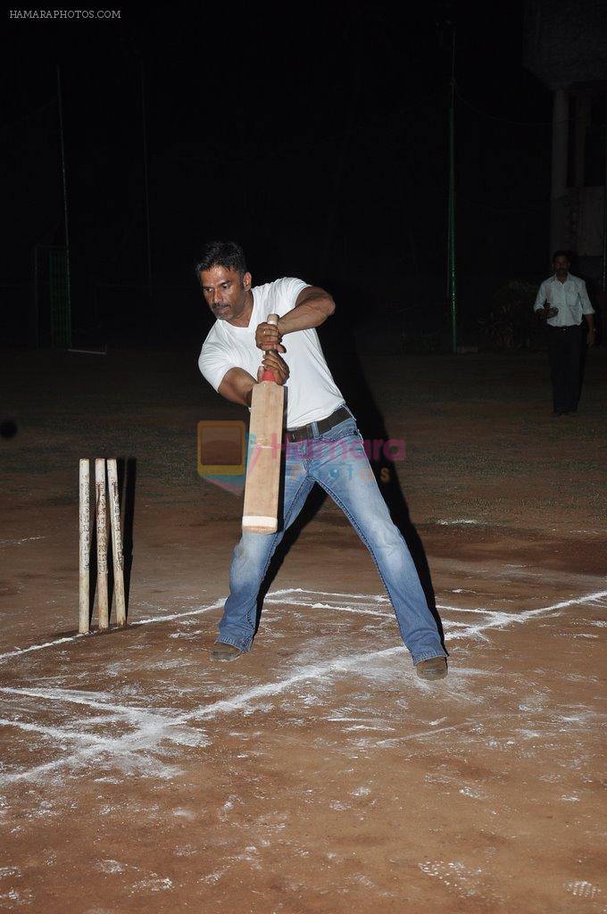 SuniL Shetty at celebrity cricket match in Juhu, Mumbai on 6th June 2014
