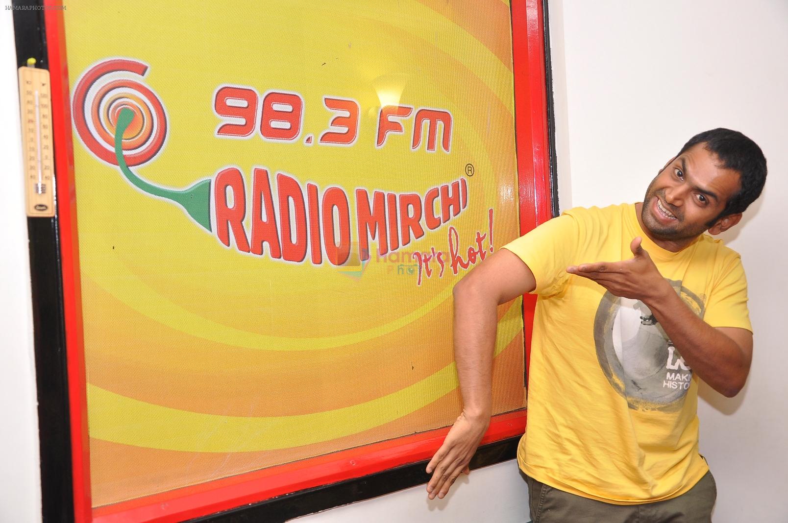 Sharib Hashmi at Radio Mirchi studio for the promotion of his movie Filmistaan