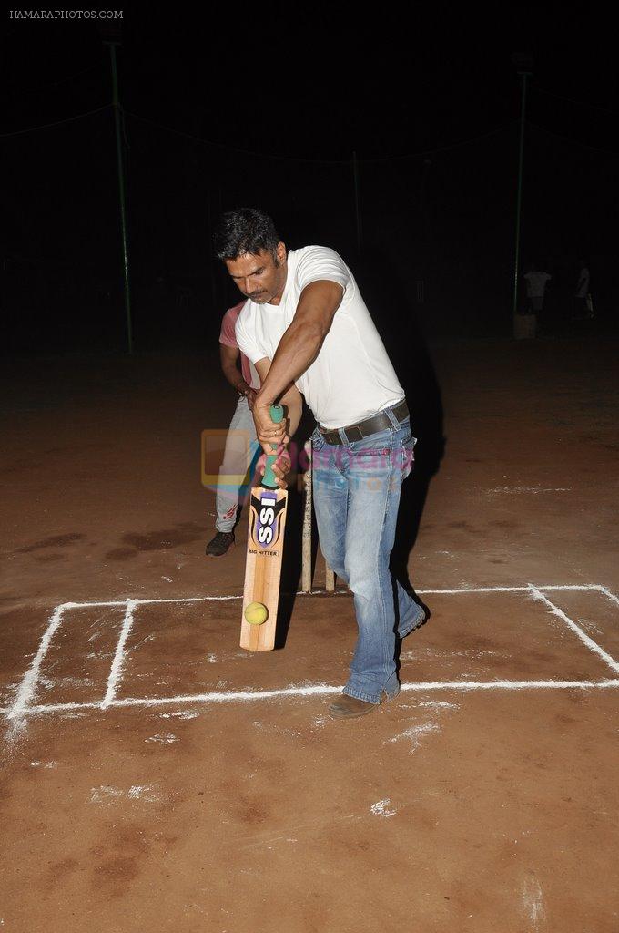 Sunil Shetty at celebrity cricket match in Juhu, Mumbai on 6th June 2014
