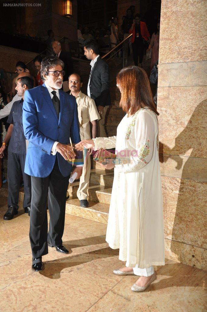 Zeenat Amna, Amitabh bachchan at the Launch of Dilip Kumar's biography The Substance and The Shadow in Grand Hyatt, Mumbai on 9th June 2014