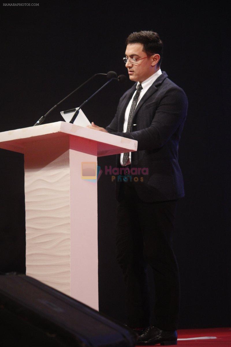 Aamir Khan at the Launch of Dilip Kumar's biography The Substance and The Shadow in Grand Hyatt, Mumbai on 9th June 2014