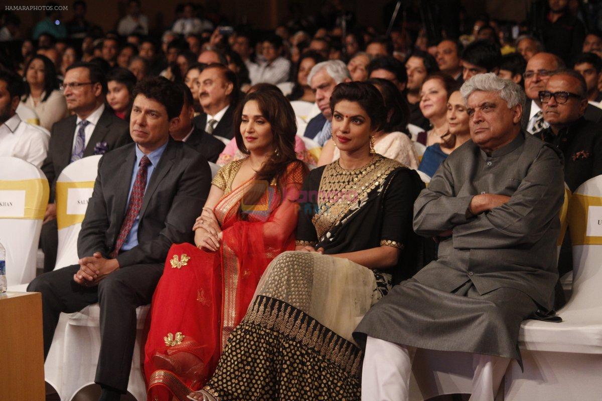 Madhuri, Priyanka, Javed Akhtar at the Launch of Dilip Kumar's biography The Substance and The Shadow in Grand Hyatt, Mumbai on 9th June 2014