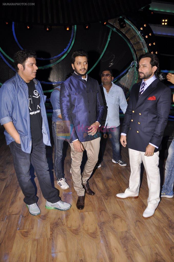 Riteish Deshmukh, Saif Ali Khan, Sajid Khan promote Humshakals on the sets of DID in Famous on 11th June 2014