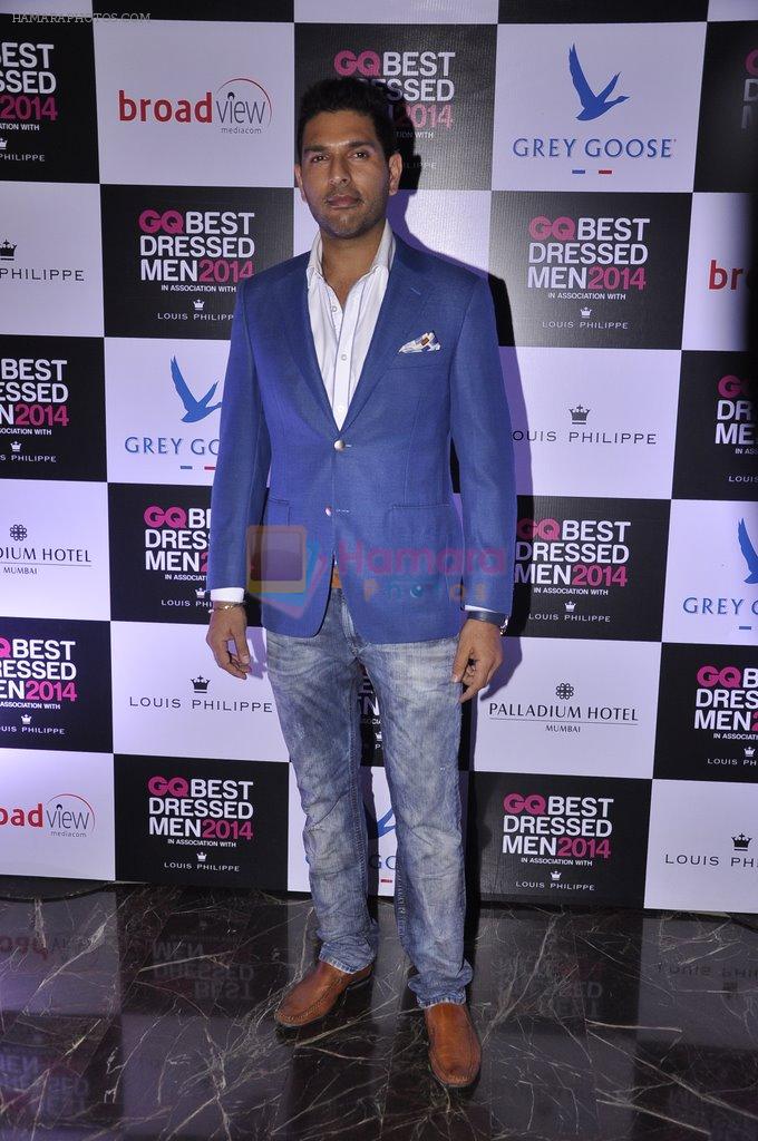 Yuvraj Singh at GQ Best Dressed in Mumbai on 14th June 2014
