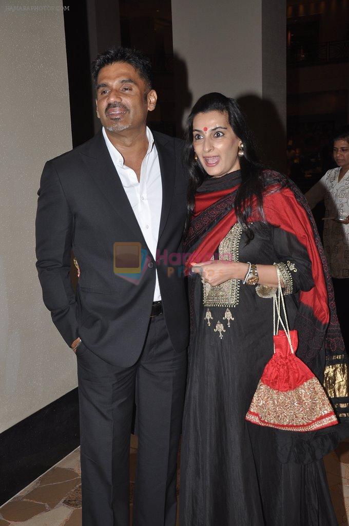 Sunil Shetty, Mana Shetty at Shatrughan's success bash hosted by Pahlaj Nahlani in Spice, Mumbai on 14th June 2014