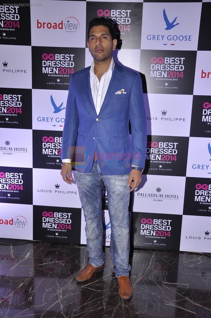 Yuvraj Singh at GQ Best Dressed in Mumbai on 14th June 2014