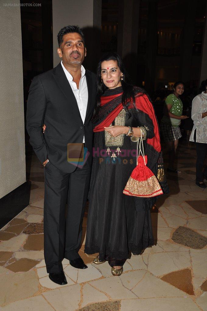 Sunil Shetty, Mana Shetty at Shatrughan's success bash hosted by Pahlaj Nahlani in Spice, Mumbai on 14th June 2014