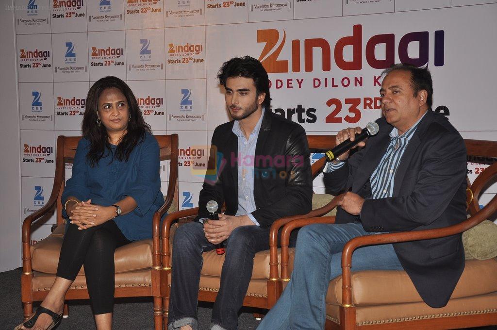 Shailja Kejriwal, Imran Abbas, Bharat Ranga at the launch of Zee's _Zindagi_ channel in J W Marriott, Mumbai on 16th June 2014