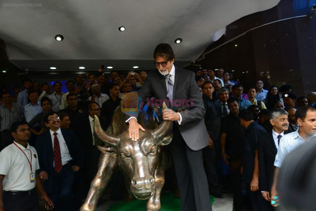 Amitabh Bachchan at bse to promote yudh serial for sony tv in Mumbai on 16th June 2014