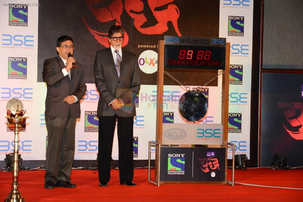 Amitabh Bachchan at bse to promote yudh serial for sony tv in Mumbai on 16th June 2014