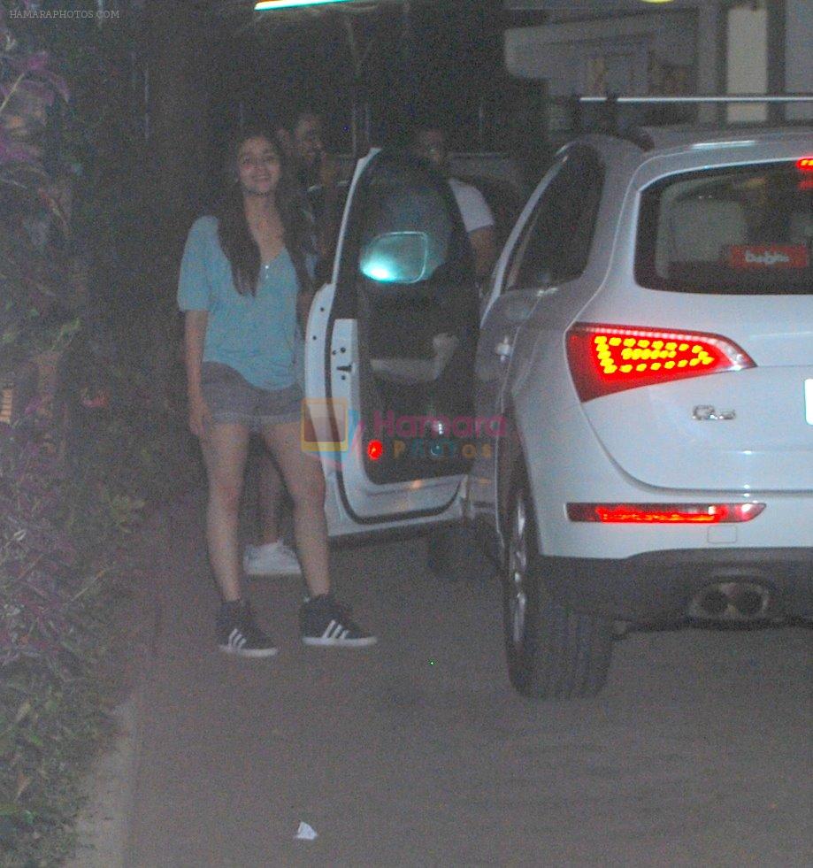 Alia Bhatt snapped at a music recording in Sunny Super Sound on 22nd June 2014