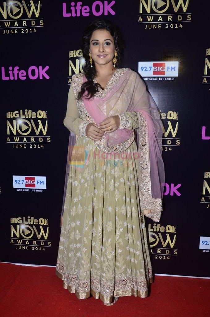 Vidya Balan at Life OK Now awards in Filmcity, Mumbai on 22nd June 2014
