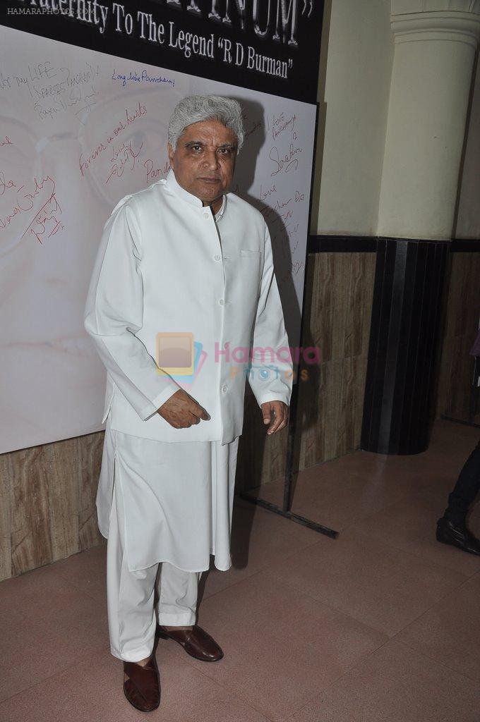 Javed Akhtar at Bollywood's tribute to RD Burman in shanmukhananda hall on 27th June 2014