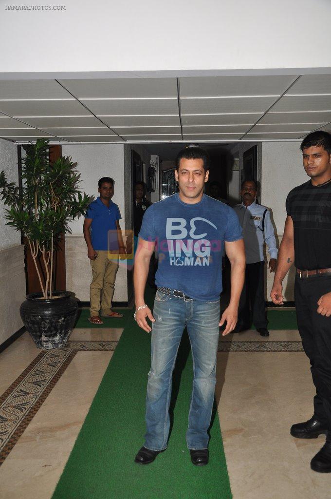 Salman Khan at Sidharth Malhotra success bash at home in Mumbai on 28th June 2014