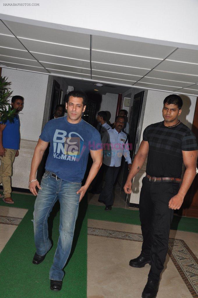 Salman Khan at Sidharth Malhotra success bash at home in Mumbai on 28th June 2014