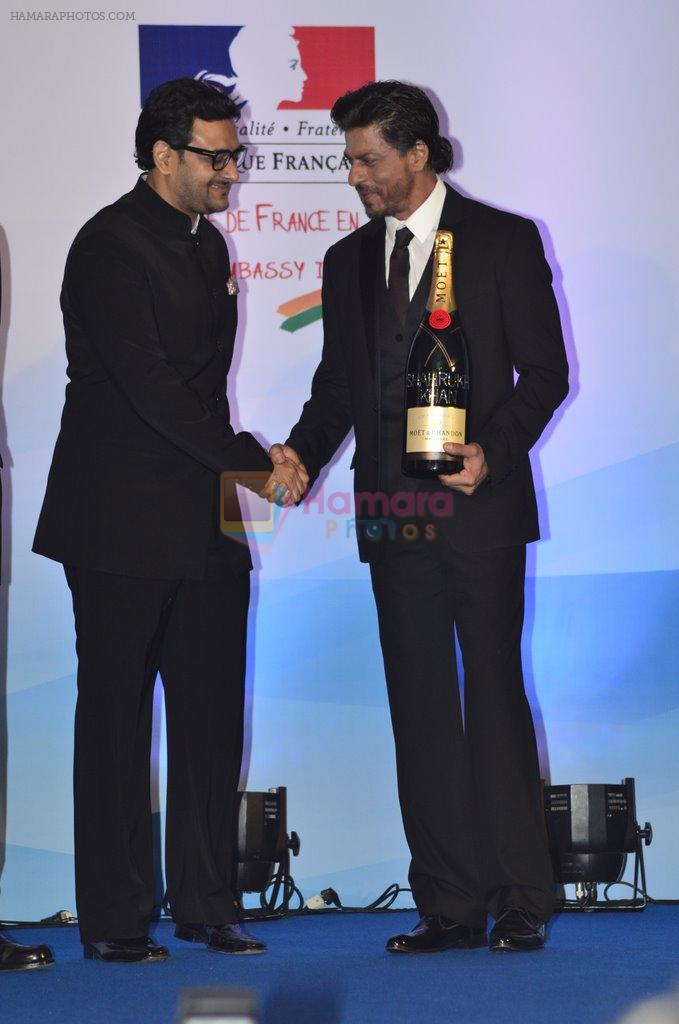 Shah Rukh Khan honoured by the French Government & Moet & Chandon in Mumbai on 1st July 2014