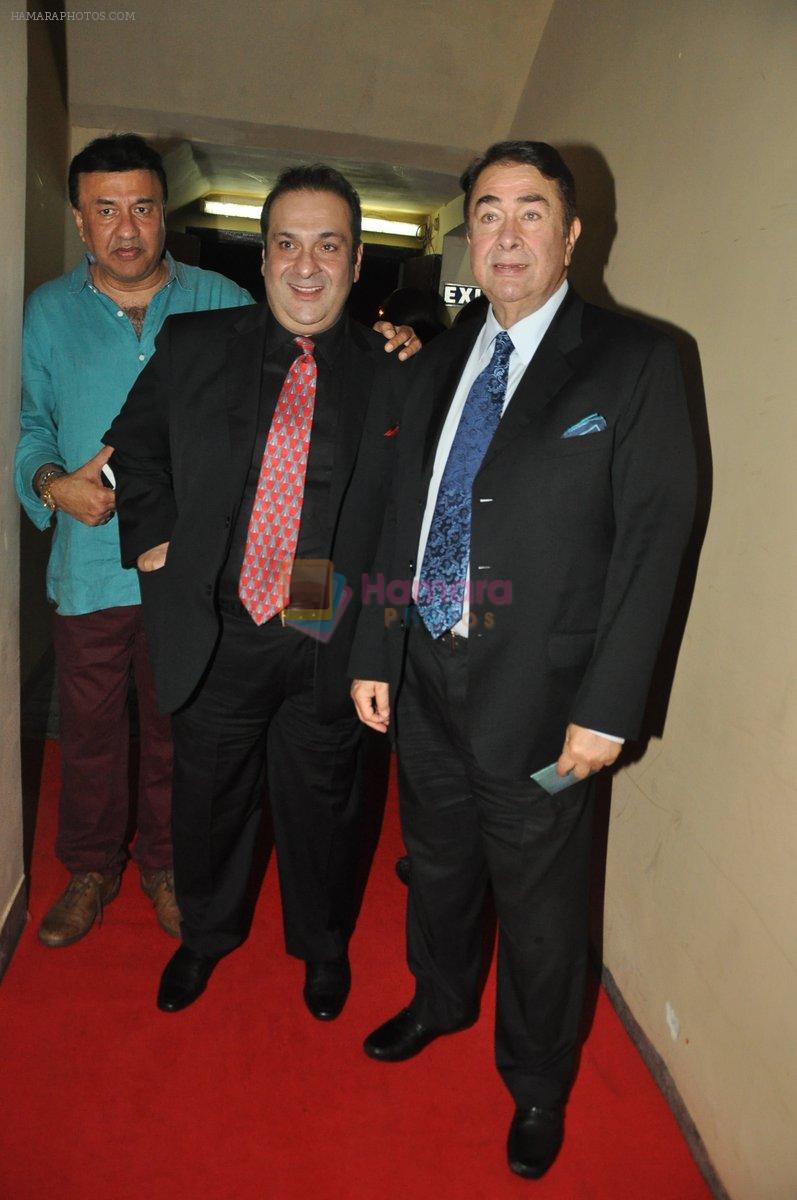 Rajiv and Randhir Kapoor at Lekar Hum Deewana Dil Premiere in PVR on 4th July 2014
