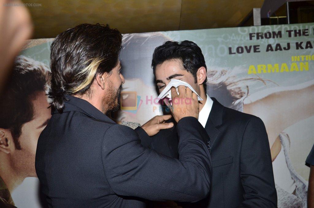 Shahrukh Khan, Armaan Jain at Lekar Hum Deewana Dil Premiere in PVR on 4th July 2014