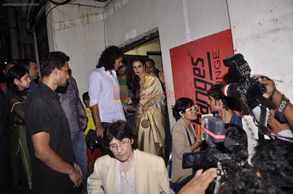 Rekha, Imtiaz Ali at Lekar Hum Deewana Dil Premiere in PVR on 4th July 2014