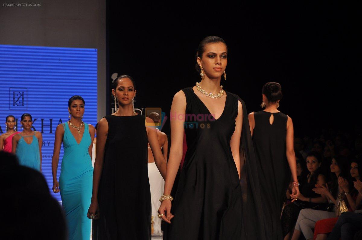 Model walks for Farah Ali Khan Show at IIJW 2014 Day 1 in Grand Hyatt, Mumbai on
