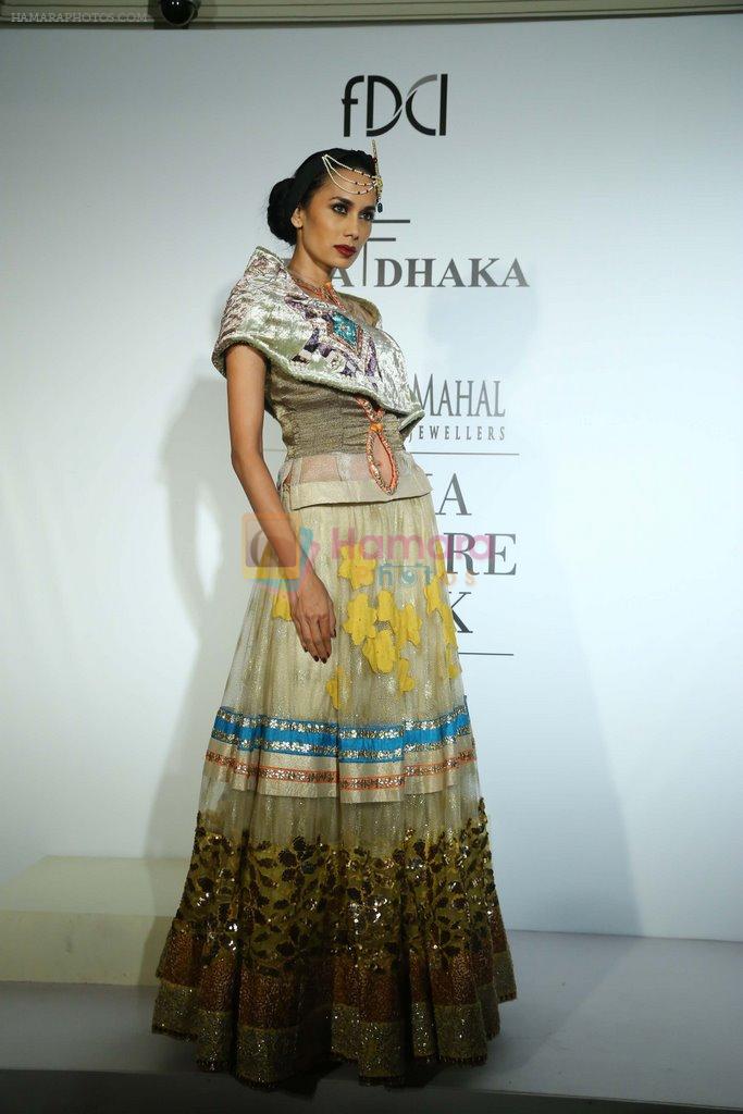 Model for Rina Dhaka at IIJW 2014 in Grand Hyatt, Mumbai on 16th July 2014