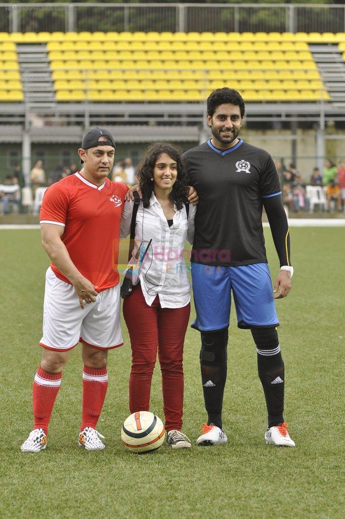 at Ira Khan charity match in Mumbai on 20th July 2014
