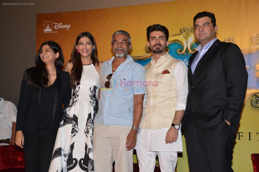 Sonam Kapoor, Fawad Khan, Rhea Kapoor, Shashanka Ghosh, Siddharth Roy Kapur at Khoobsurat trailor launch in Mumbai on 21st July 2014