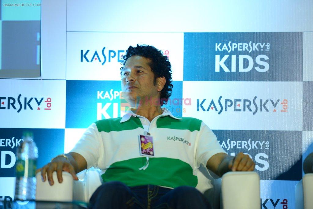 Sachin Tendulkar launch Kaspersky kids awareness program in Ryan International School, Mumbai on 23rd July 2014