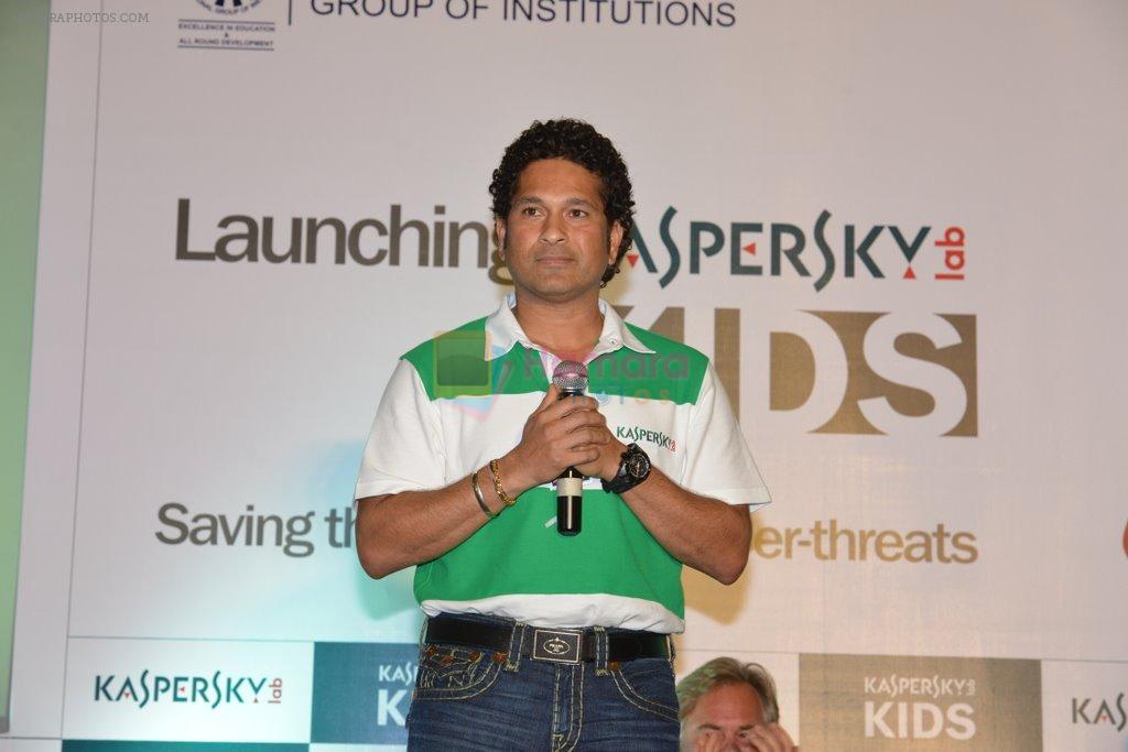 Sachin Tendulkar launch Kaspersky kids awareness program in Ryan International School, Mumbai on 23rd July 2014