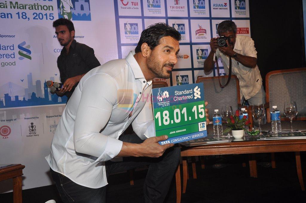 John Abraham at marathon press meet in Mumbai on 22nd July 2014