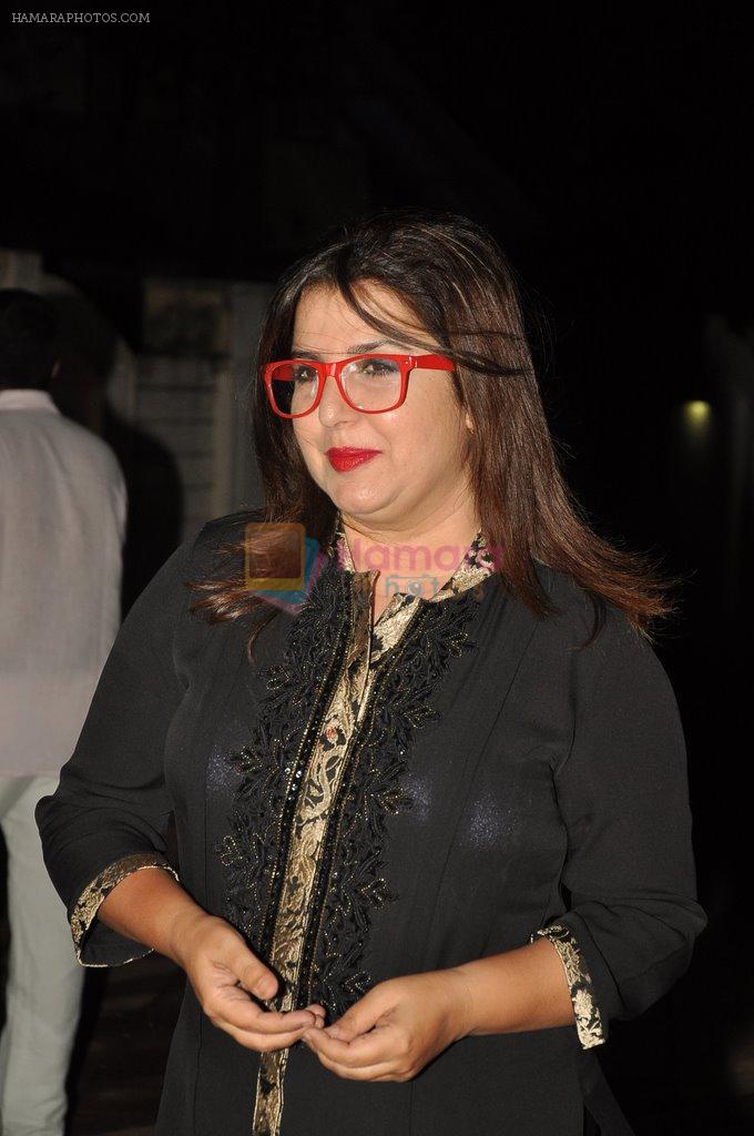 Farah Khan at Bhansali's party for Mary Kom completion in Bandra, Mumbai on 25th July 2014