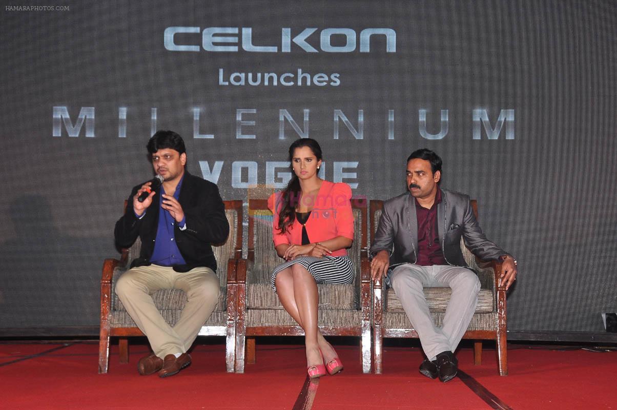 Sania Mirza launches Celkon mobile in Hyderabad on 25th July 2014