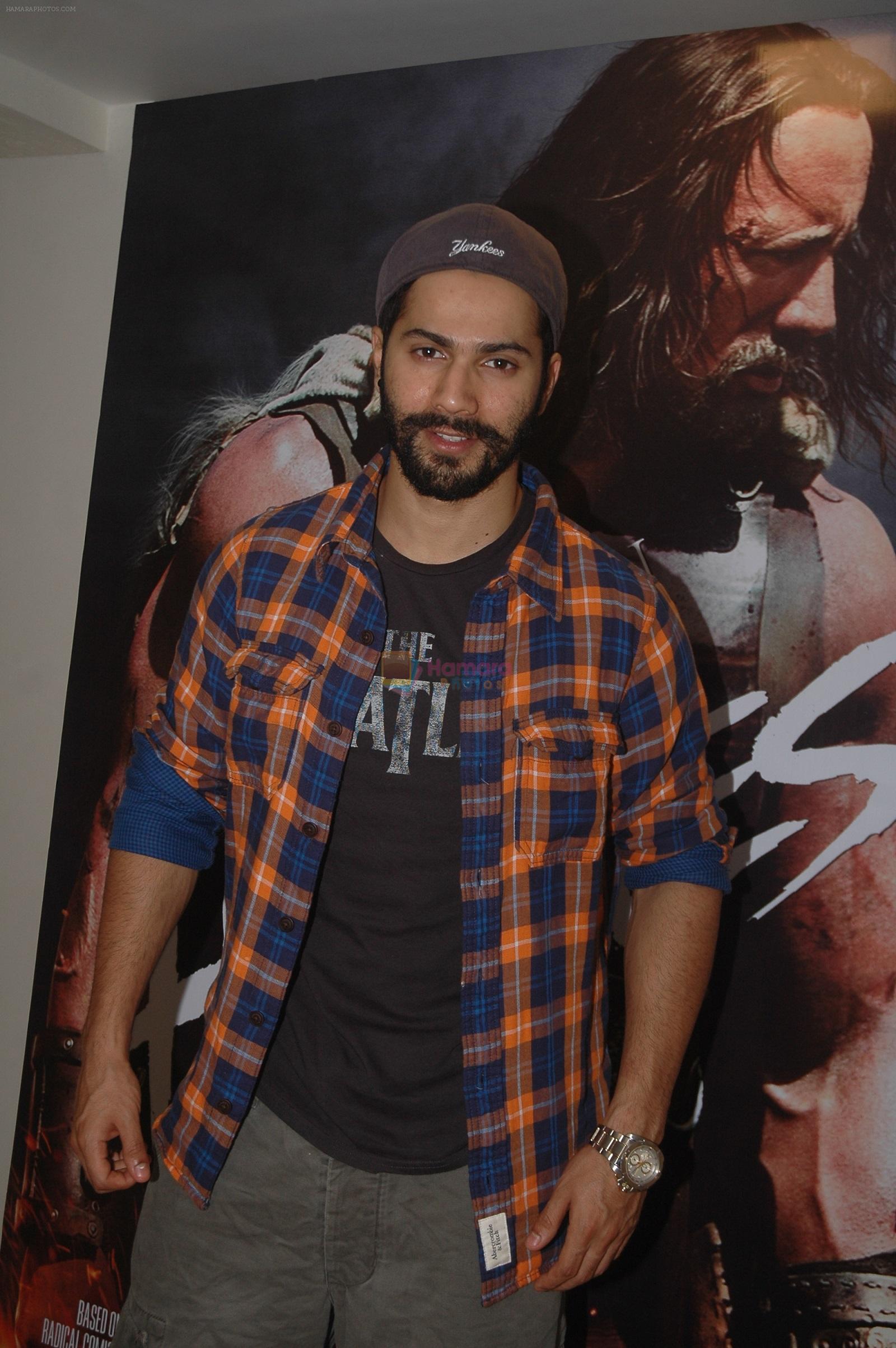 Varun Dhawan at the special screening of Hercules distributed by Viacom18 Motion Pictures in India