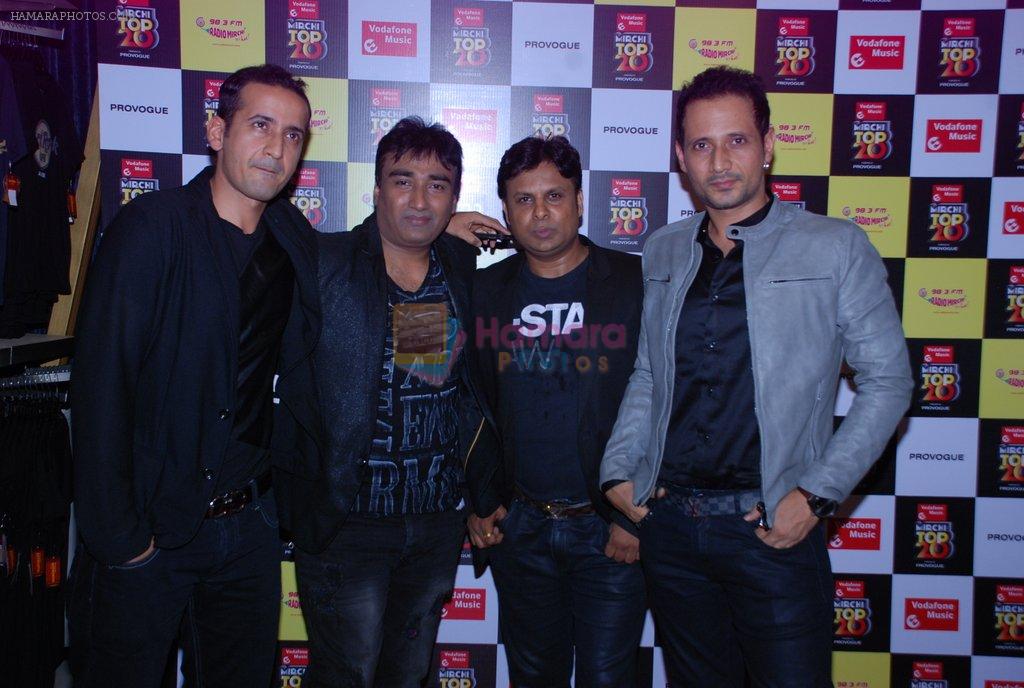 Manmeet Gulzar, Harmeet Gulzar at Mirchi Top 20 Awards in Hard Rock Cafe, Mumbai on 1st Aug 2014