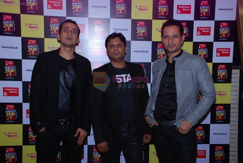 Manmeet Gulzar, Harmeet Gulzar at Mirchi Top 20 Awards in Hard Rock Cafe, Mumbai on 1st Aug 2014