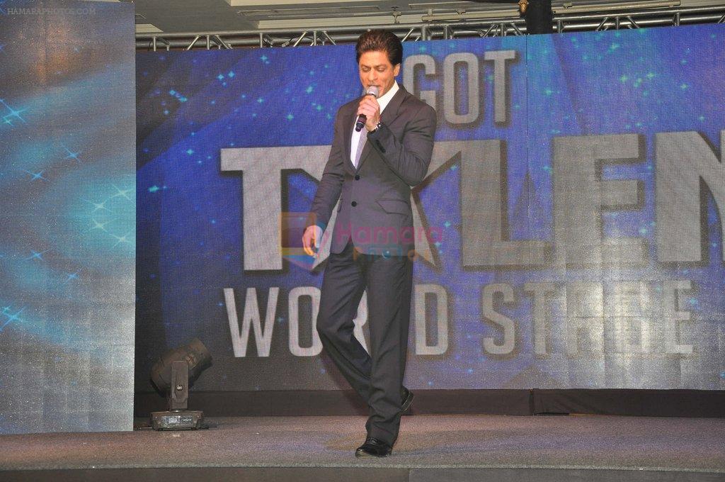 Shahrukh Khan at India's Got Talent press meet in J W Marriott, Mumbai on 1st Aug 2014