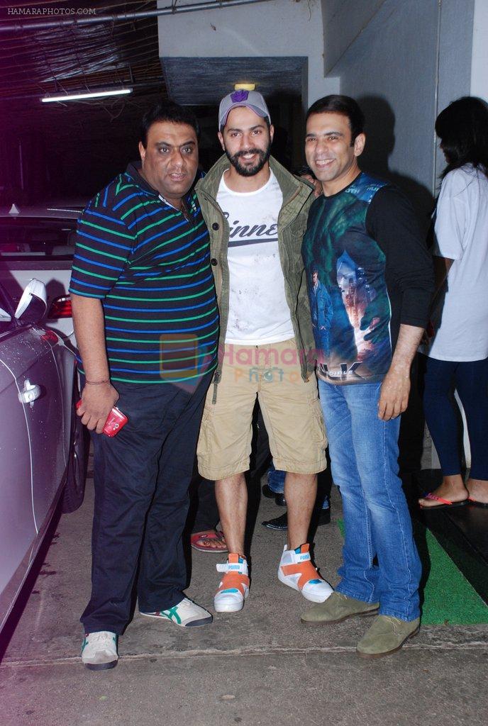 Sajid, Varun Dhawan, Farhad at It's Entertainment special screening in Sunny Super Sound on 6th Aug 2014
