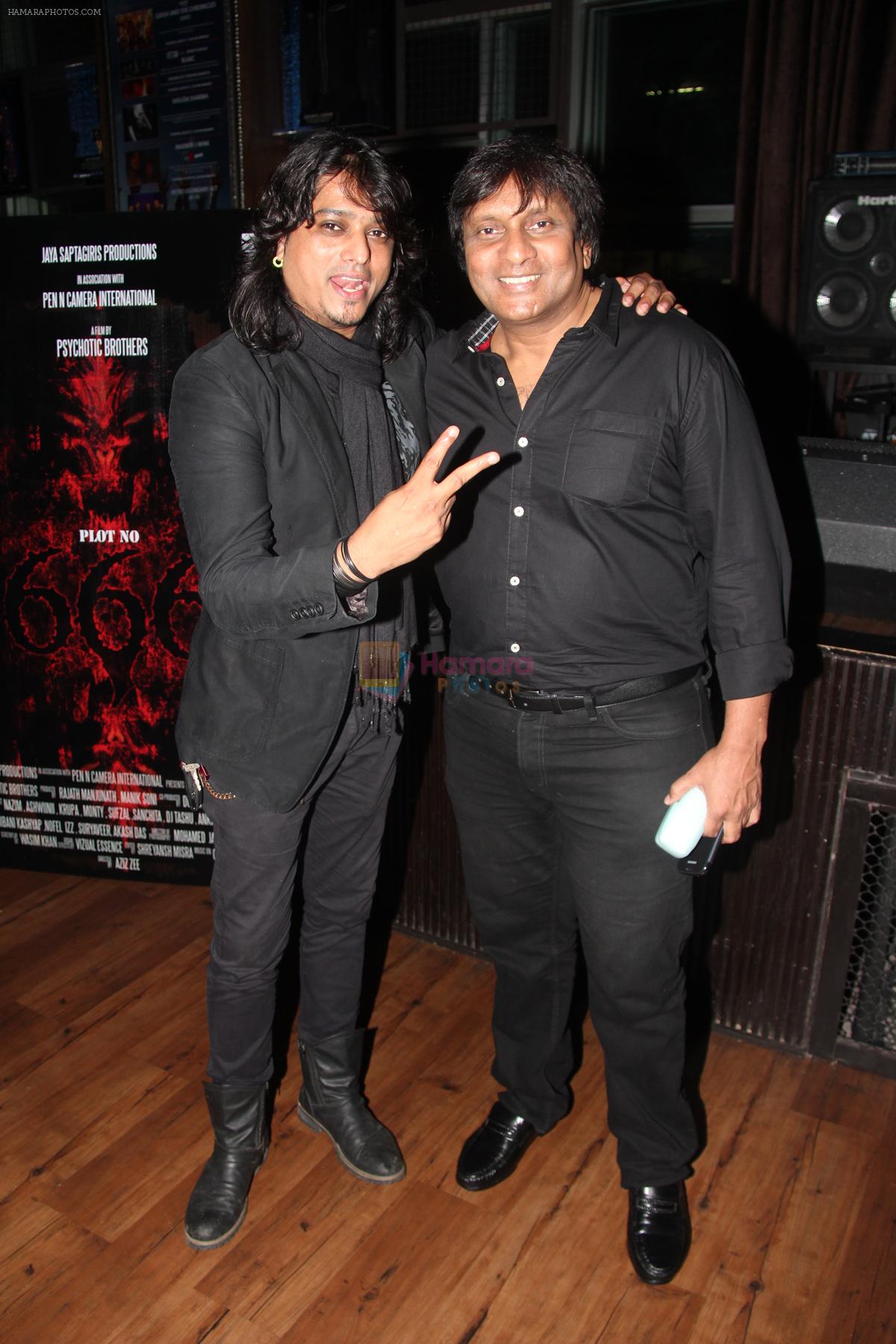 Director Aziz Zee and Suresh Thomas at the music launch of Plot No. 666, Restricted Area