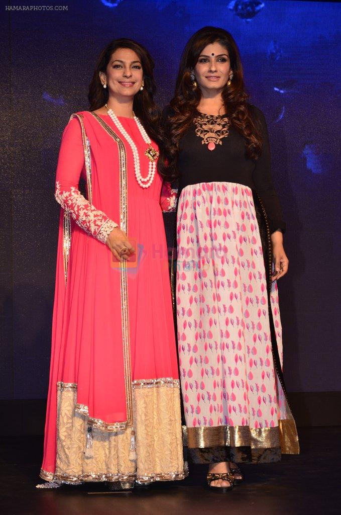 Juhi Chawla, Raveena Tandon at Sony Pal launch in Taj Land's End on 7th Aug 2014
