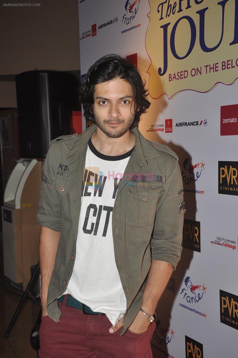 Ali Fazal at Premiere of The 100 foot journey hosted by Om Puri in PVR, Mumbai on 7th Aug 2014