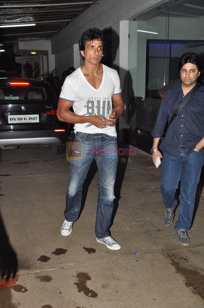 Sonu Sood at It's Entertainment screening in Sunny Super Sound on 7th Aug 2014