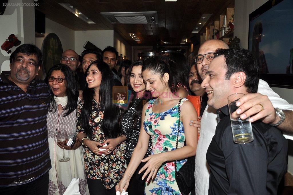 Vatsal Seth, Simone Singh, Sanjeeda Sheikh at Ek Haseena Thi 100 episodes completion at Eddie's Bistro Pali Hill on 8th Aug 2014